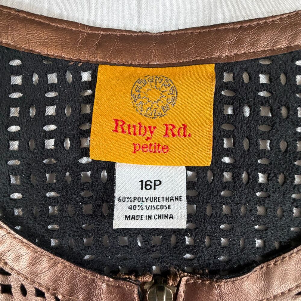 Ruby Rd Bronze/Brown Jacket 16P - Picture 5 of 7